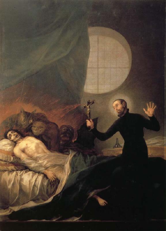 Francisco Goya St Francis Borja at the Deathbed of an Impenitent oil painting image